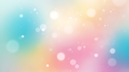 Obraz premium Pastel Rainbow Bokeh Background Soft, Dreamy, and Colorful