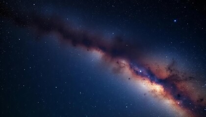 Fototapeta premium Vast, star-studded Milky Way arching across a dark night sky, awe, dark