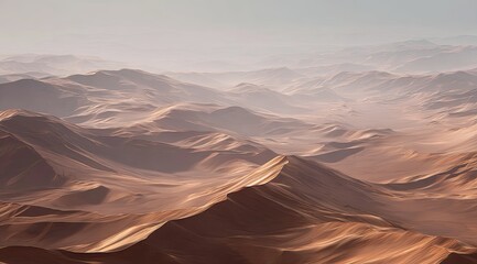 Naklejka premium Desert mountain range vista (2)