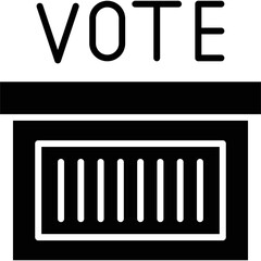 Ballot box Icon Vector Element