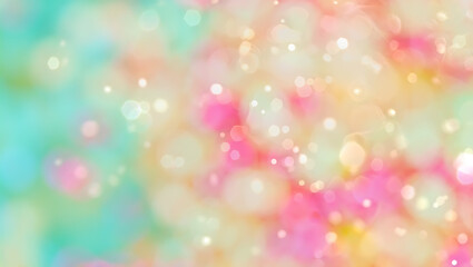 Obraz premium Pastel Bokeh Background Soft, Dreamy, and Colorful Abstract Texture