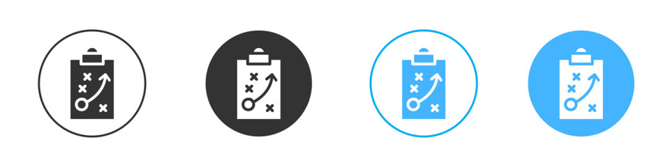 Tactics icon Editable flat style, illustration icons