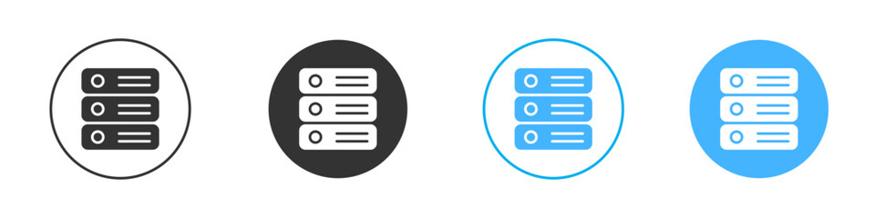 Server icon Editable flat style, illustration icons