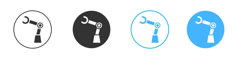 Robot arm icon Editable flat style, illustration icons