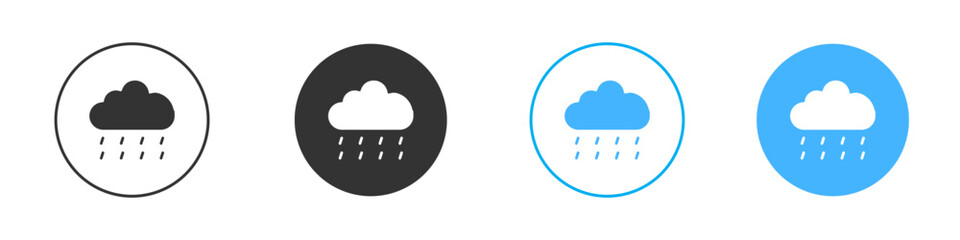 Rain icon Editable flat style, illustration icons
