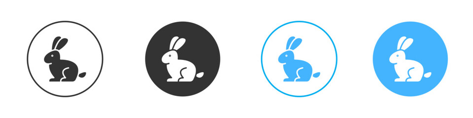 Rabbit icon Editable flat style, illustration icons