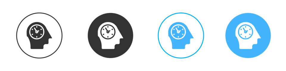 Patience icon Editable flat style, illustration icons