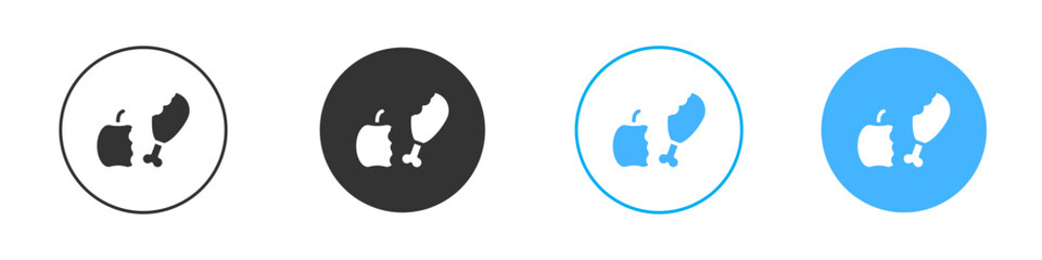 Organic waste icon Editable flat style, illustration icons