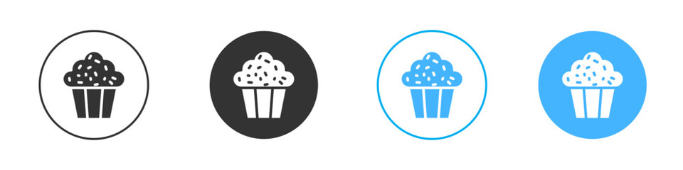 Muffin icon Editable flat style, illustration icons