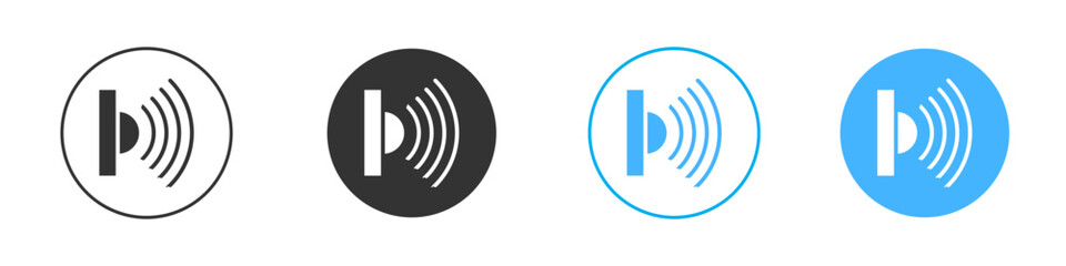 Motion sensor icon Editable flat style, illustration icons