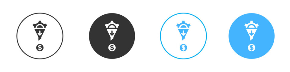 Lead generation icon Editable flat style, illustration icons