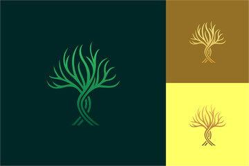 tree logo abstract vector