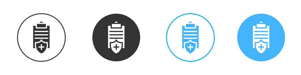Health insurance icon Editable flat style, illustration icons