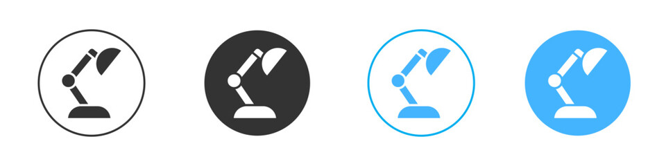Desk lamp icon Editable flat style, illustration icons