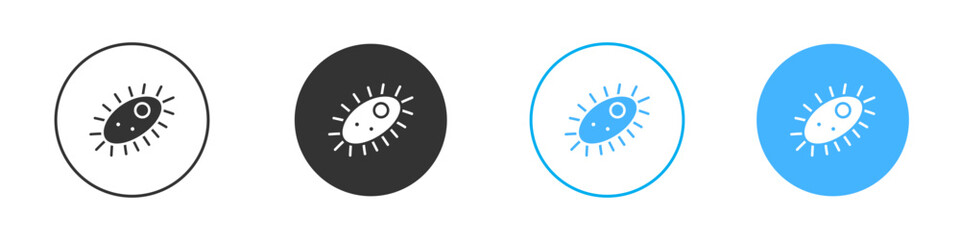 Bacteria icon Editable flat style, illustration icons