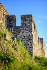 Remains of Historic Belgrade Fortress in Kalemegdan park in Belgrade, Serbia
