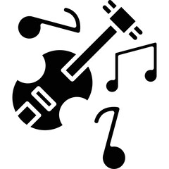 Violin Icon Vector Element