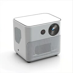 Fototapeta premium Projector portable mini led hd home theater projector for movies gaming and presentations projector device