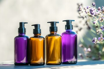 Elegant Bottles for Cosmetics and Homemade Products with Stylish Design