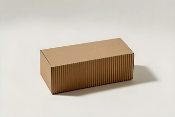 Closed Rectangular Corrugated Fiberboard Box for Secure Packaging
