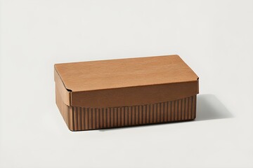 Closed Rectangular Corrugated Fiberboard Box for Secure Packaging
