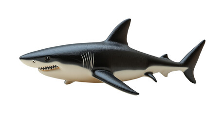 Sleek shark toy designed for imaginative play, featuring smooth body and realistic details that inspire creativity and adventure
