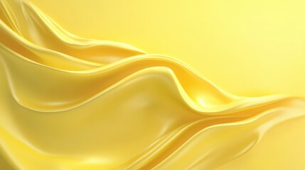 Fototapeta premium Abstract yellow background with flowing shapes and soft glow, energetic and dynamic