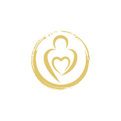 Meditation logo beauty spa logo
