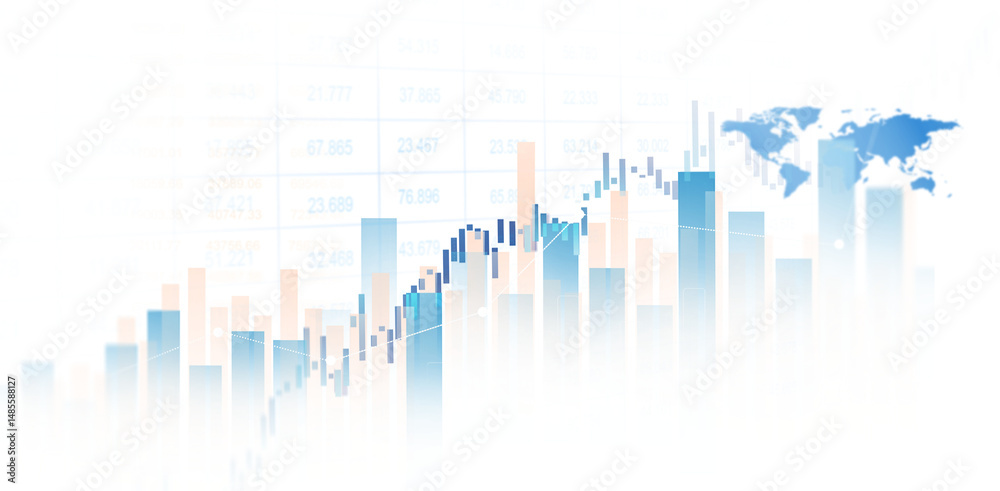 Poster business growth graph chart png.analyzing sales data and financial report.financial marketing graph 