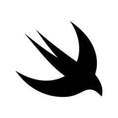 swallow glyph icon