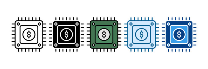 Programming Icon Set Multiple Style Collection