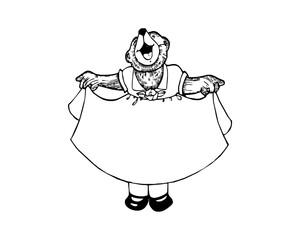 Bear Holding Banner SVG Icon Logo Design – Adorable Bear with Sign Vector Clipart, Cute Animal Silhouette for Print & Branding