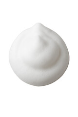 上から見た洗顔フォームの泡