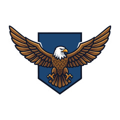 logo of eagle in badge