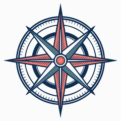 Design a minimalist, clean vector logo a stylized compass rose 'R' initial.  Focus on sharp lines and a modern aesthetic.