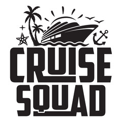 Naklejka premium Cruise Squad