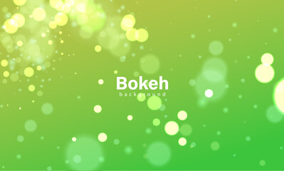 Green bokeh background