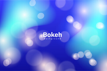 Blue bokeh background