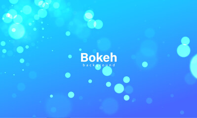 Blue bokeh background