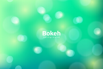 green bokeh background