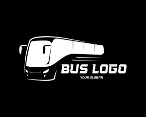 bus logo abstract design with black background