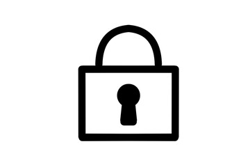 錠前のシンプルアイコン