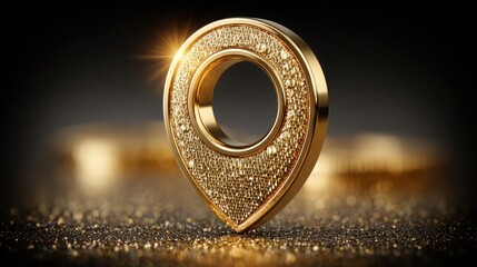 Elegant gold symbolizing economic prosperity and investment opportunities within the united states market context