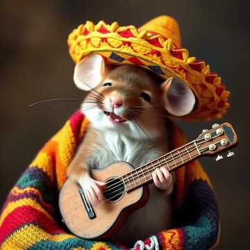 La souris mariachi. Une petite s&eacute;r&eacute;nade mexicaine.
