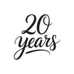 20 years calligraphy hand lettering
