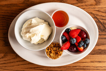 Greek yogurt with fresh fruit