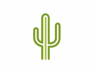 Obraz premium Cactus Line Art