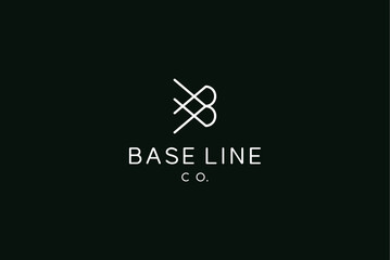 Minimalist Line Art Logo Design Modern & Elegant Baseline Co. Branding
