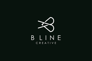 Minimalist B Letter Logo Design and business name idea Creative and Modern Monoline Style