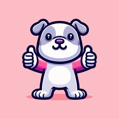 Obraz premium Modern Bulldog Mascot Vector Illustration Design with Cool Angry Character Head Badge for Gaming Club Esports Team Logo Emblem Sticker Print Merchandise and Commercial Use